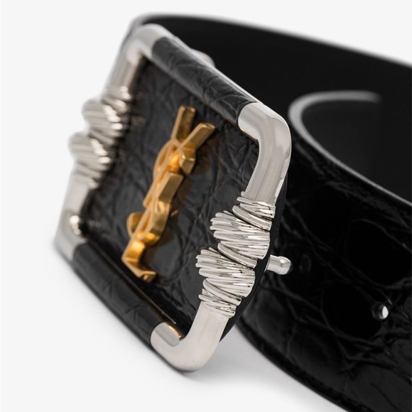 Saint Laurent
SKU: 202418F00129606
Black Croc Vintage Logo Belt - Picture 2 of 2